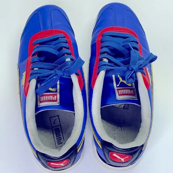 Puma Blue and Yellow Women's Sneakers - Picture 5 of 10